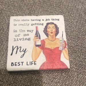 Tipsy coaster